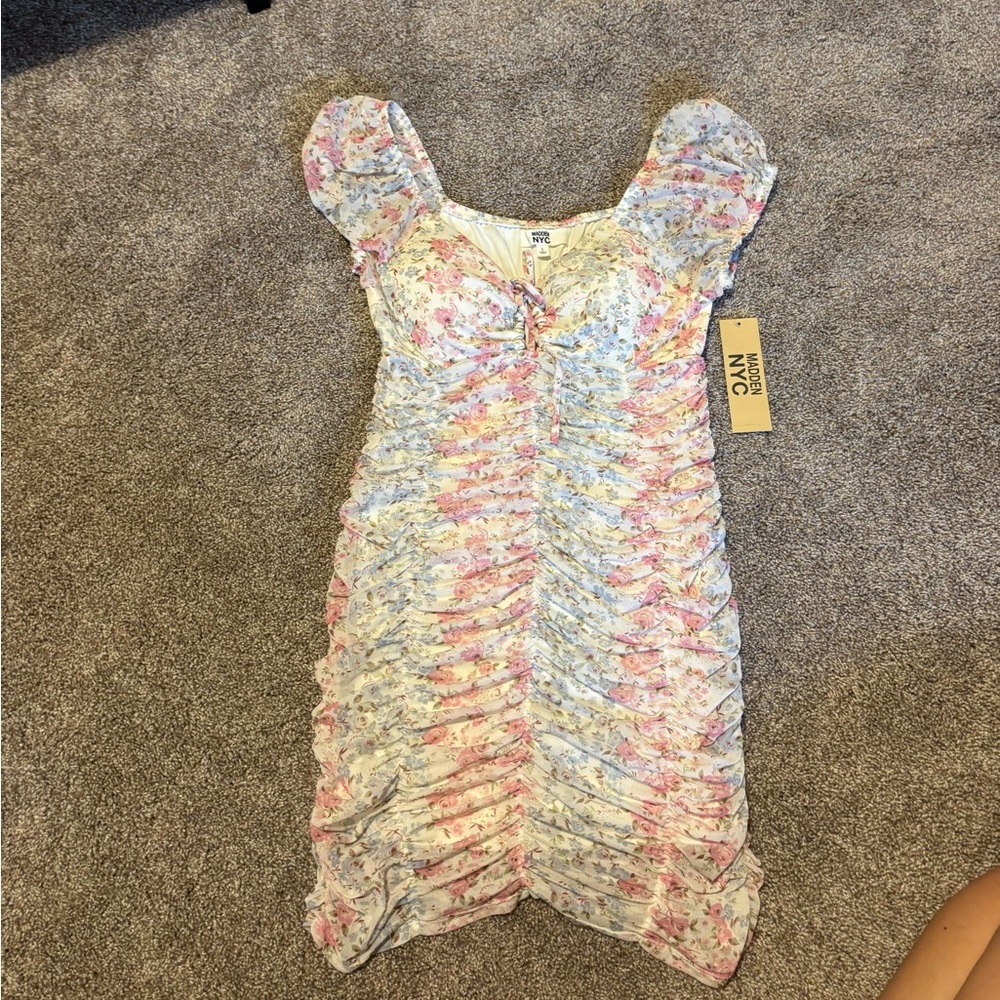 Floral mini dress size large